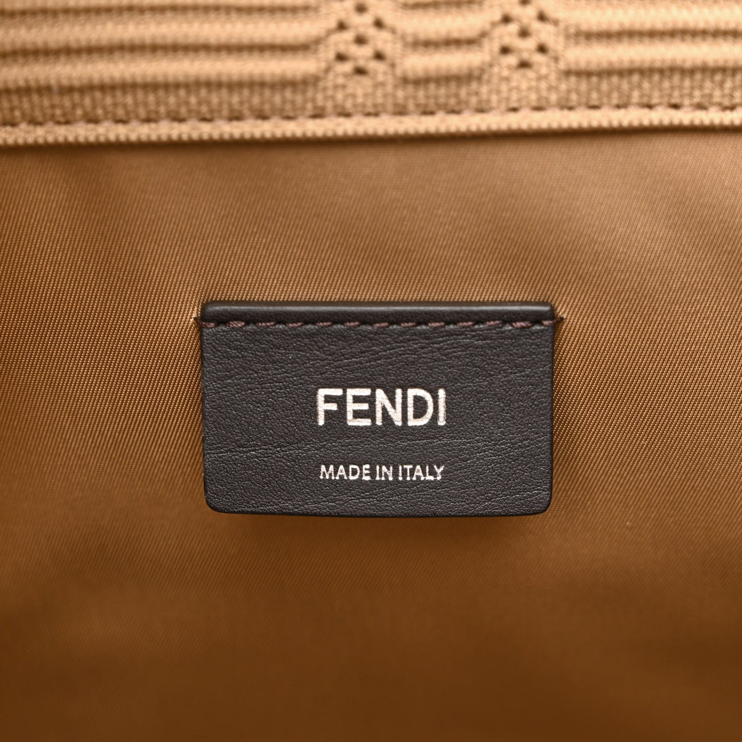 Technical Fabric Plexiglass FF Large Fendi Sunshine Shopper Tote Sand