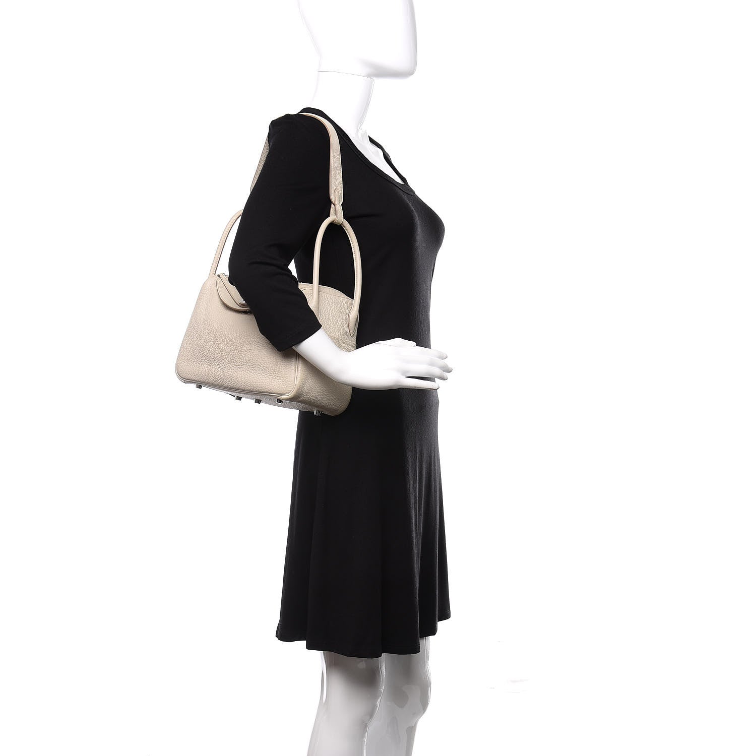 Hermes Taurillon Clemence Lindy 26 Beton 2 of 13