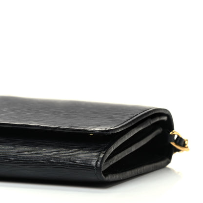 Prada Vitello Move Metal Oro Chain Wallet Black 8 of 8