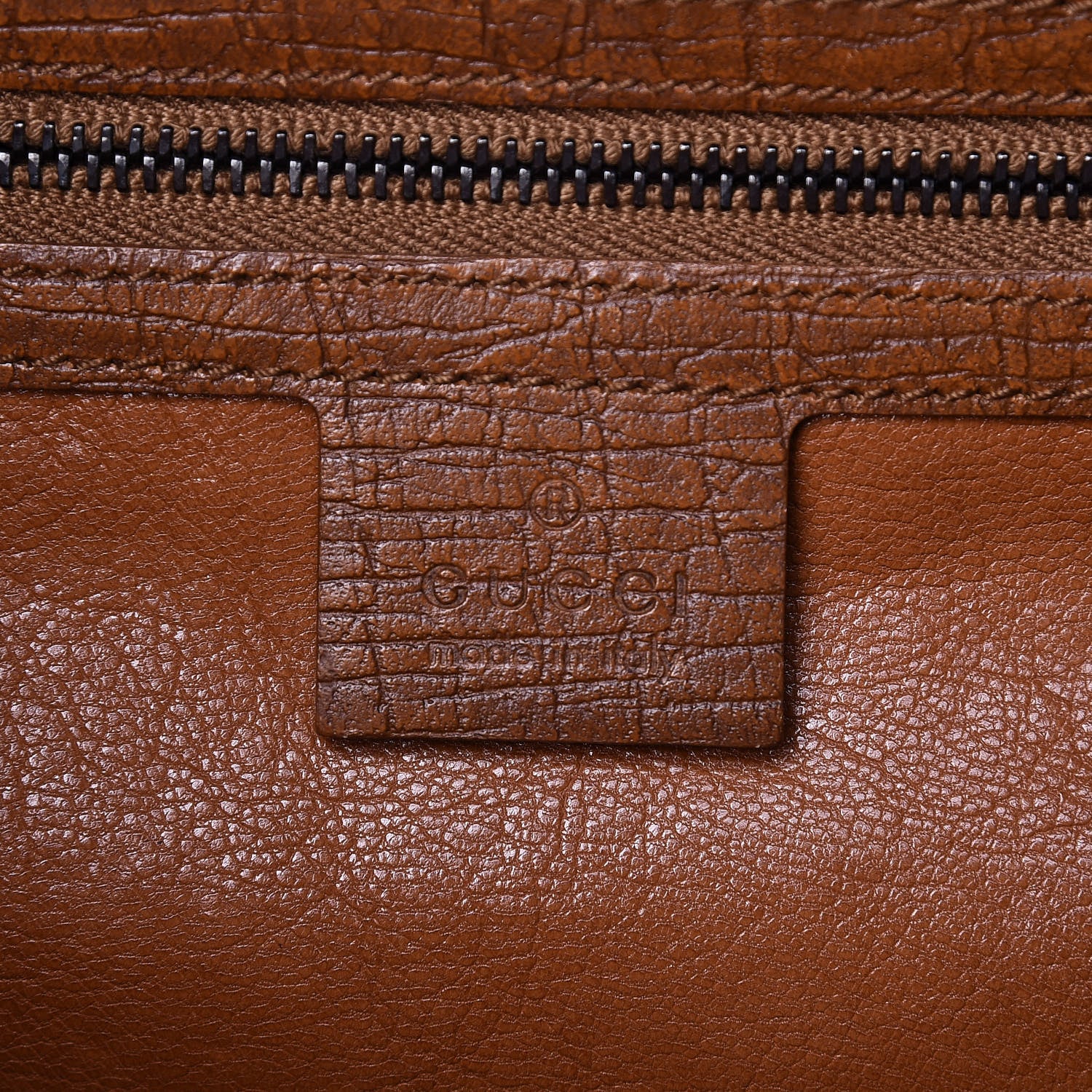 Gucci Calfskin Bamboo Bullet Satchel Brown 6 of 23