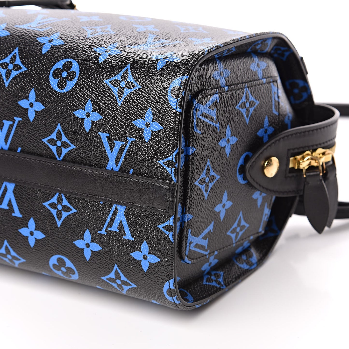 Colored Monogram Speedy Amazon PM Blue Black