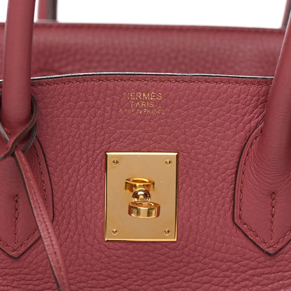 Hermes Taurillon Clemence Birkin 30 Bois de Rose 23 of 33
