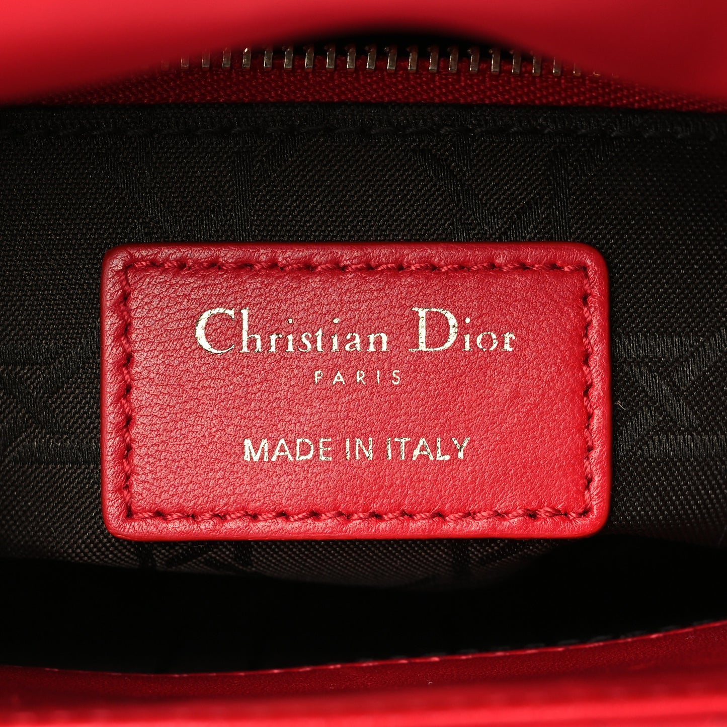 Lambskin Cannage Small My Lady Dior Red