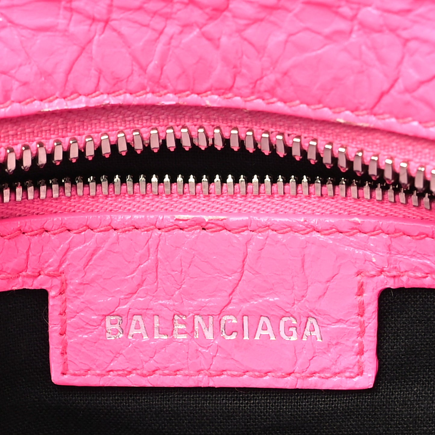 Agneau Arena Neo Cagole Handbag XS Fluo Pink