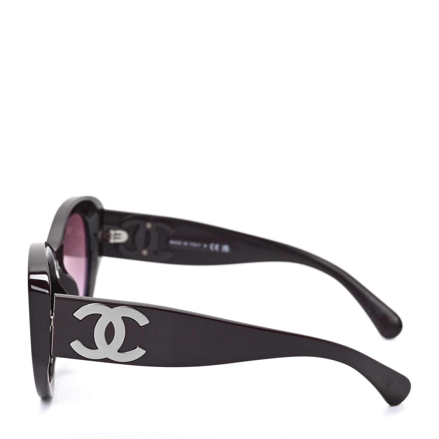 Chanel Acetate Butterfly Large CC Sunglasses 5492-A Burgundy 3 of 6