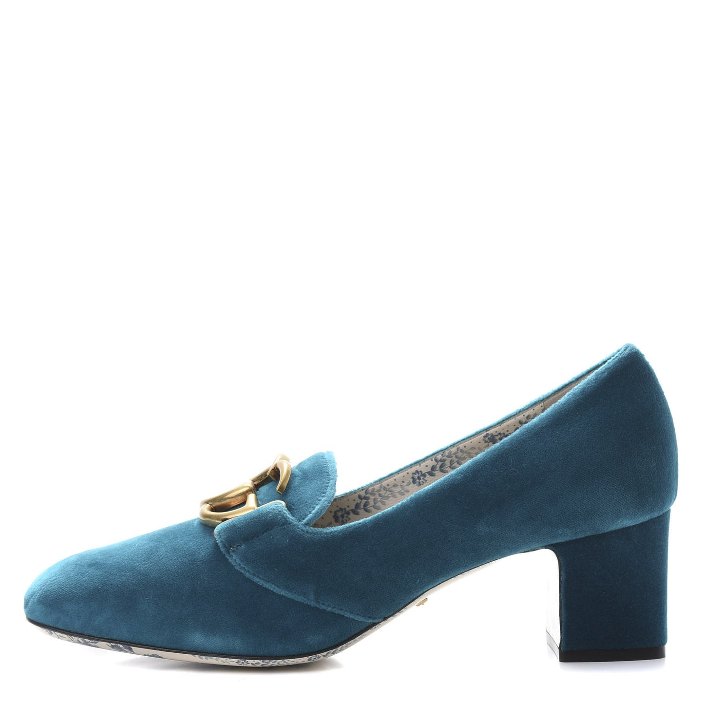 Softy Velvet GG Victoire 55mm Loafer Pumps 40 Pavone