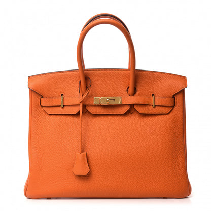 Hermes Togo Birkin 35 Orange 1 of 14