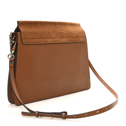 Chloe Suede Calfskin Medium Faye Shoulder Bag Caramel 3 of 9