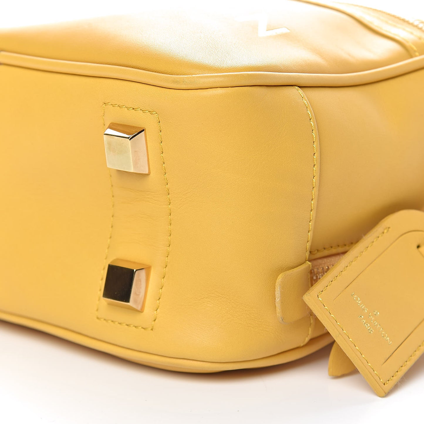 Supple Calfskin Paname Take Off Flight Bag Yellow