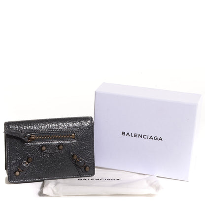 Balenciaga Agneau Classic Hardware Card Case Gris Fossile 5 of 9