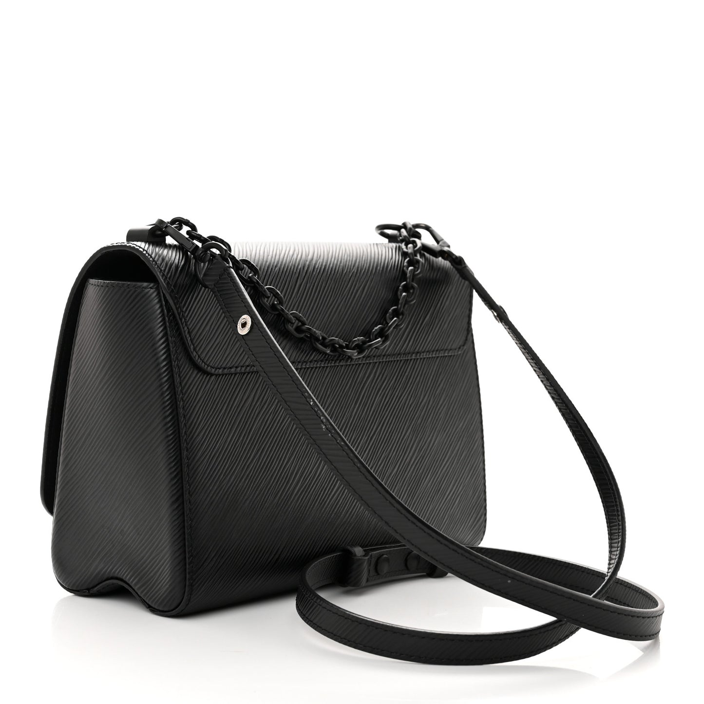 Epi Twist Shoulder Bag MM Matte Black