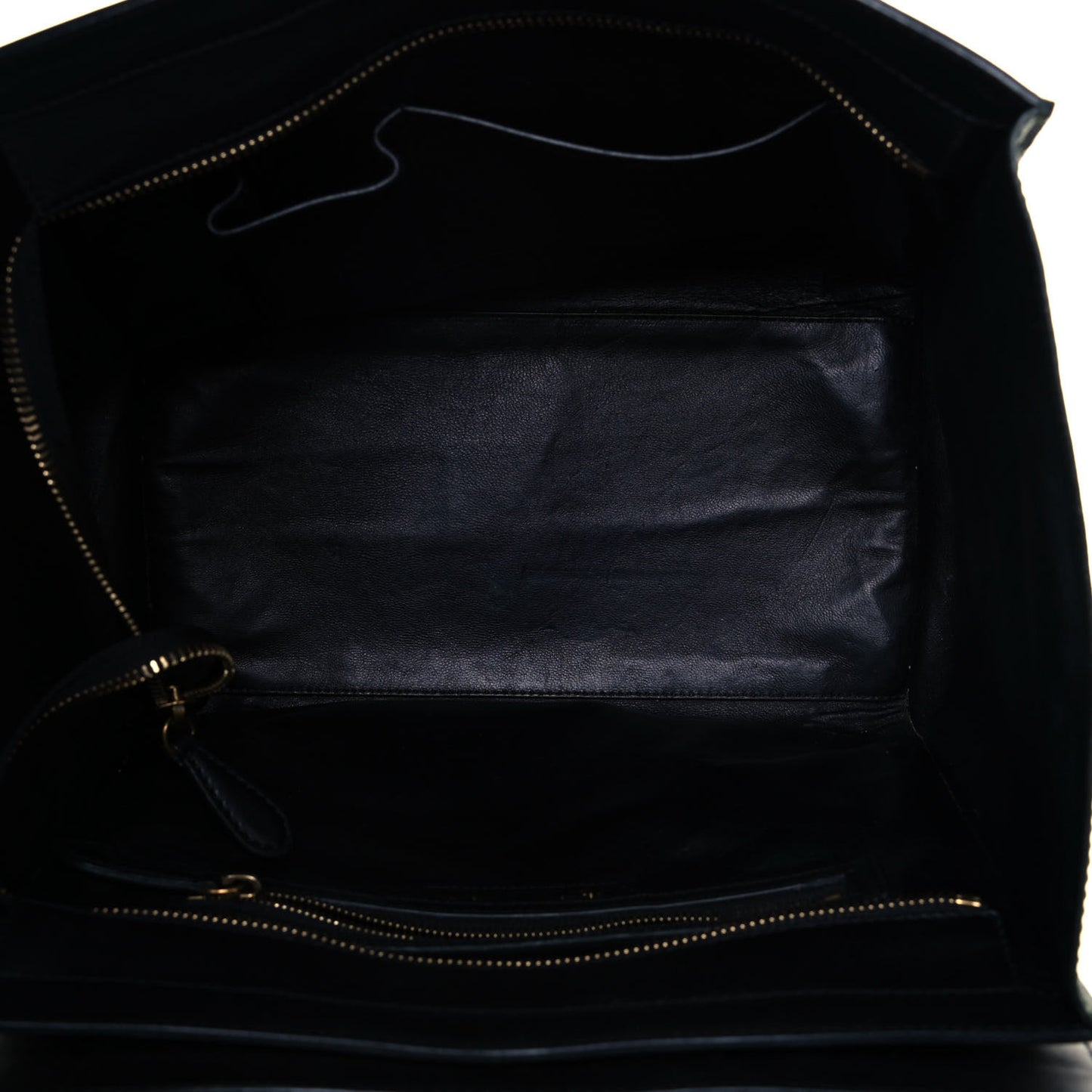 Smooth Calfskin Mini Bi-Color Luggage Forest Black