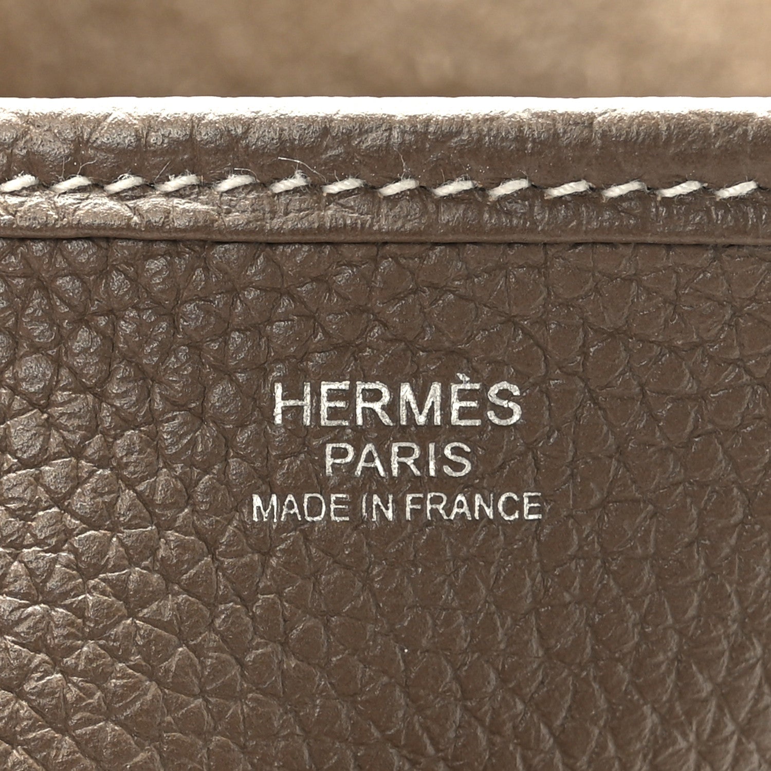 Hermes Taurillon Clemence Evelyne III PM Etoupe 6 of 9