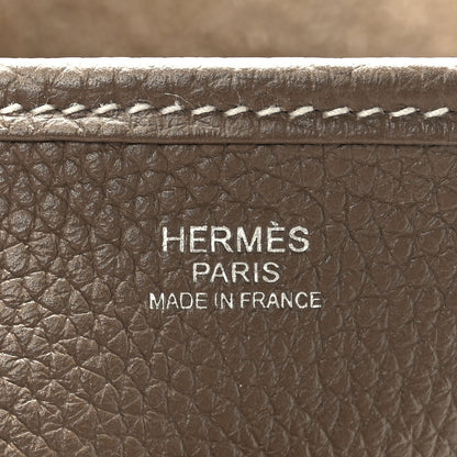 Hermes Taurillon Clemence Evelyne III PM Etoupe 6 of 9