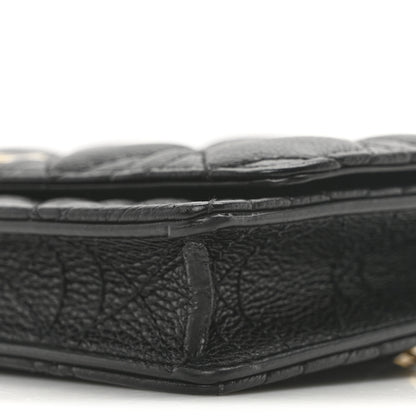 Christian Dior Supple Calfskin Cannage Caro Belt Pouch with Chain Black 9 of 9
