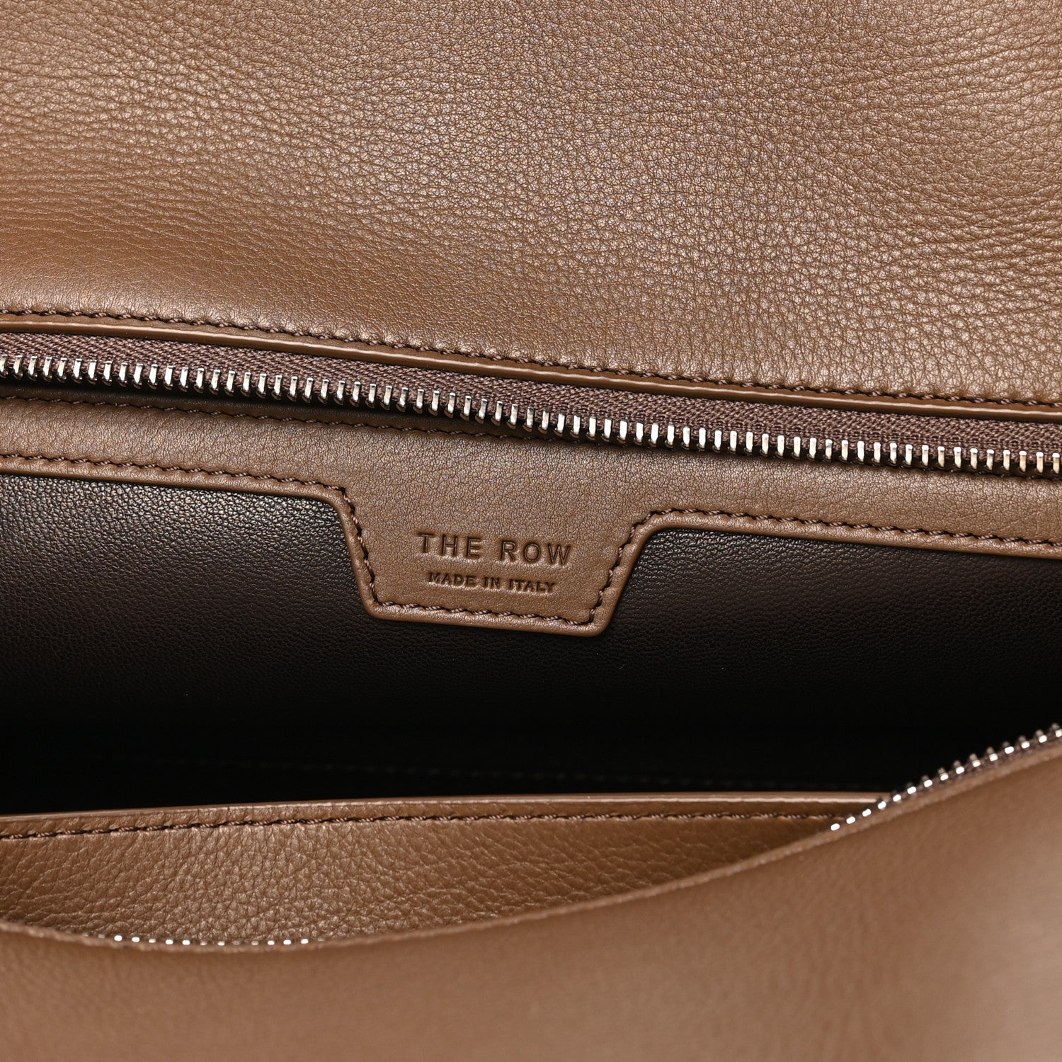 The Row Grained Calfskin Terrasse Bag Tawny Brown 6 of 9
