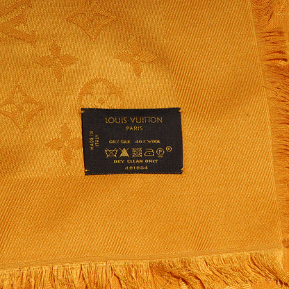 Louis Vuitton Wool Silk Monogram Shawl Safran 8 of 11