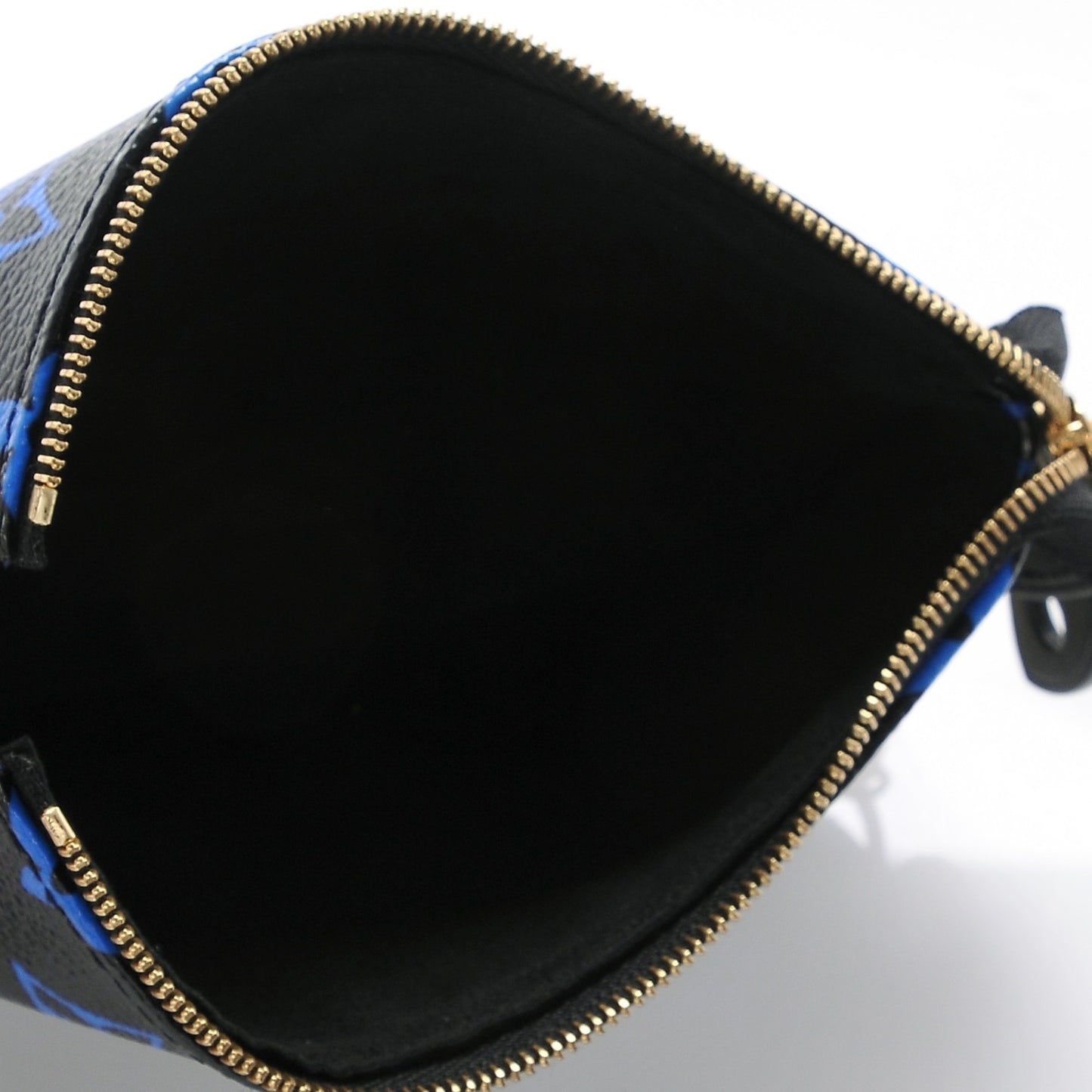 Colored Monogram Mini Pochette Accessories Blue Black