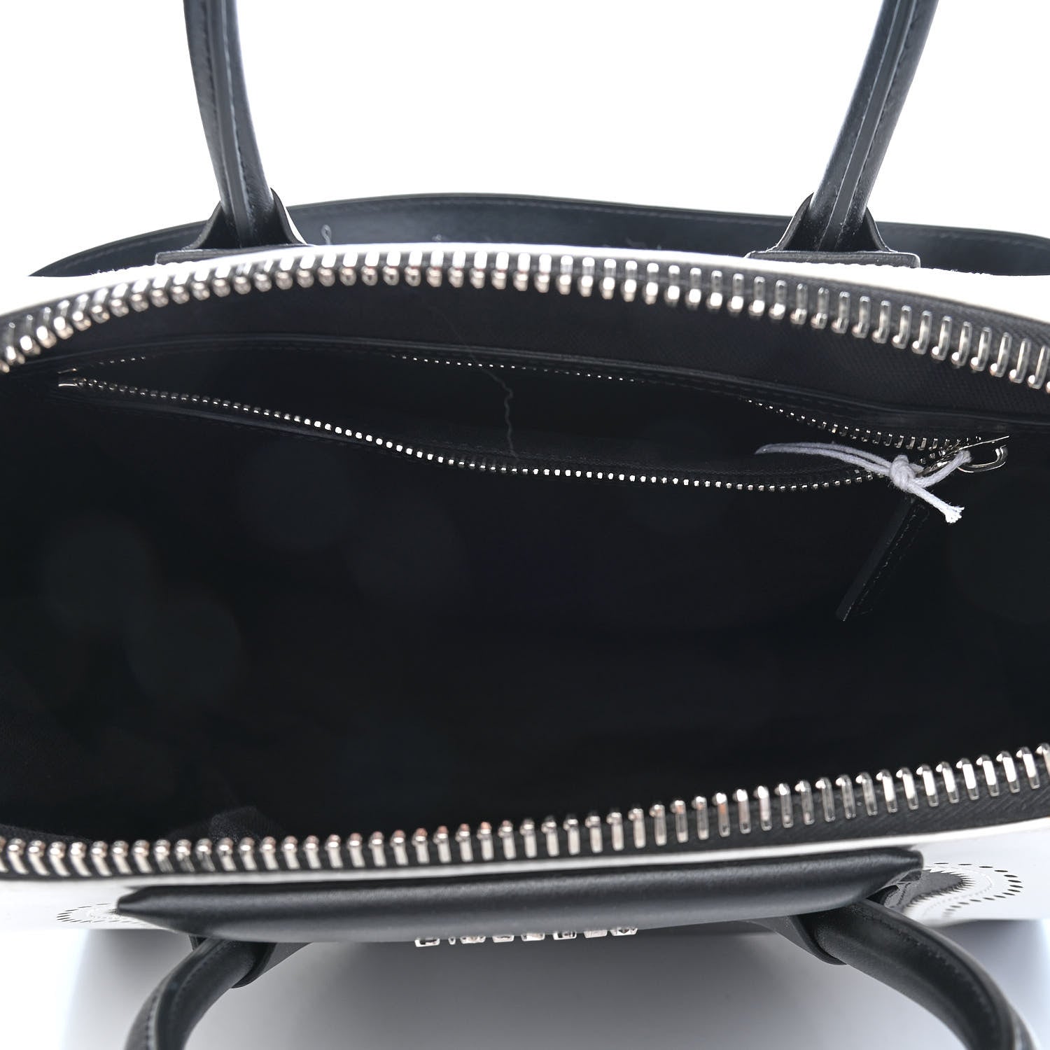 Givenchy Calfskin Brogue Medium Antigona Black White 5 of 9