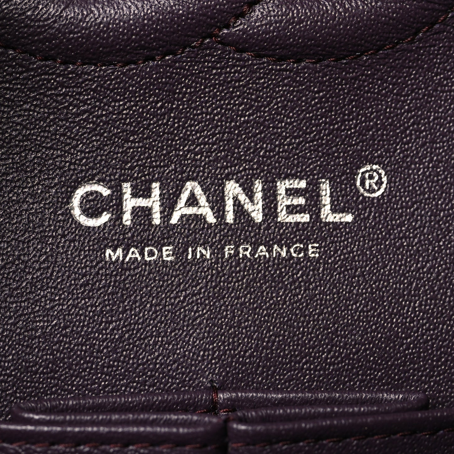 Jersey Quilted Medium Double Flap Purple