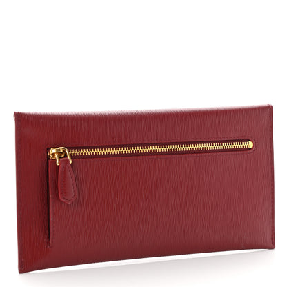 Prada Vitello Move Envelope Wallet Rubino 3 of 9