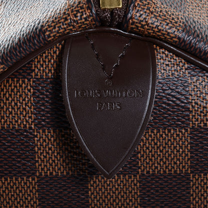 Louis Vuitton Damier Ebene Speedy 30 7 of 9