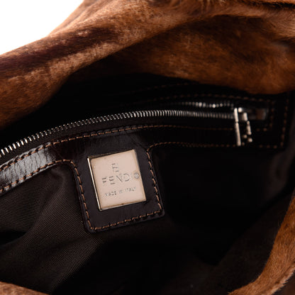 Fendi Calf Hair Baguette Brown 6 of 9
