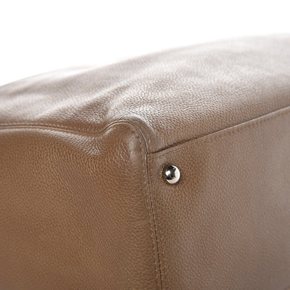 Chanel Calfskin Tall Cerf Tote Brown 8 of 21