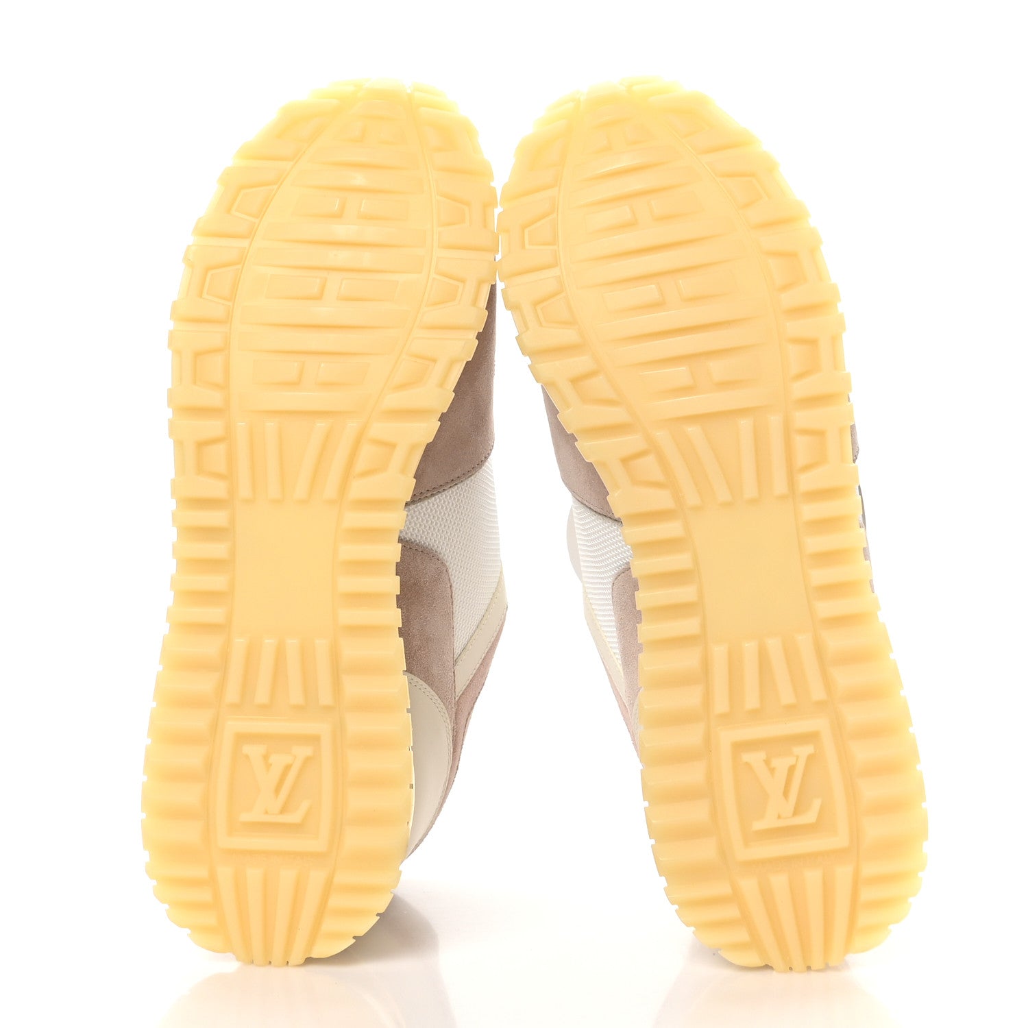 Louis Vuitton Suede Mesh Run Away Sneakers 38 White Grey 6 of 8
