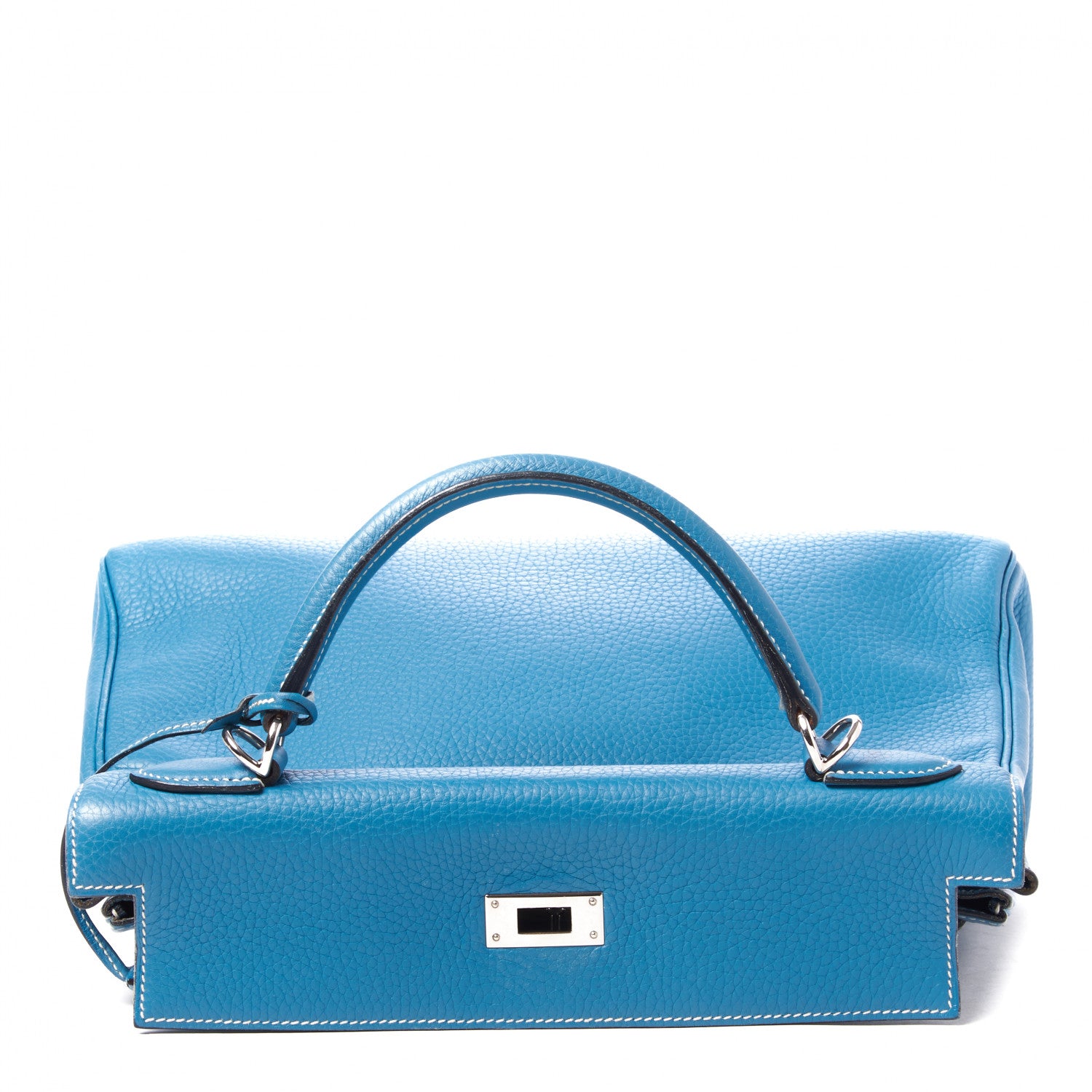 Hermes Togo Kelly Retourne 32 Blue Jean 14 of 32