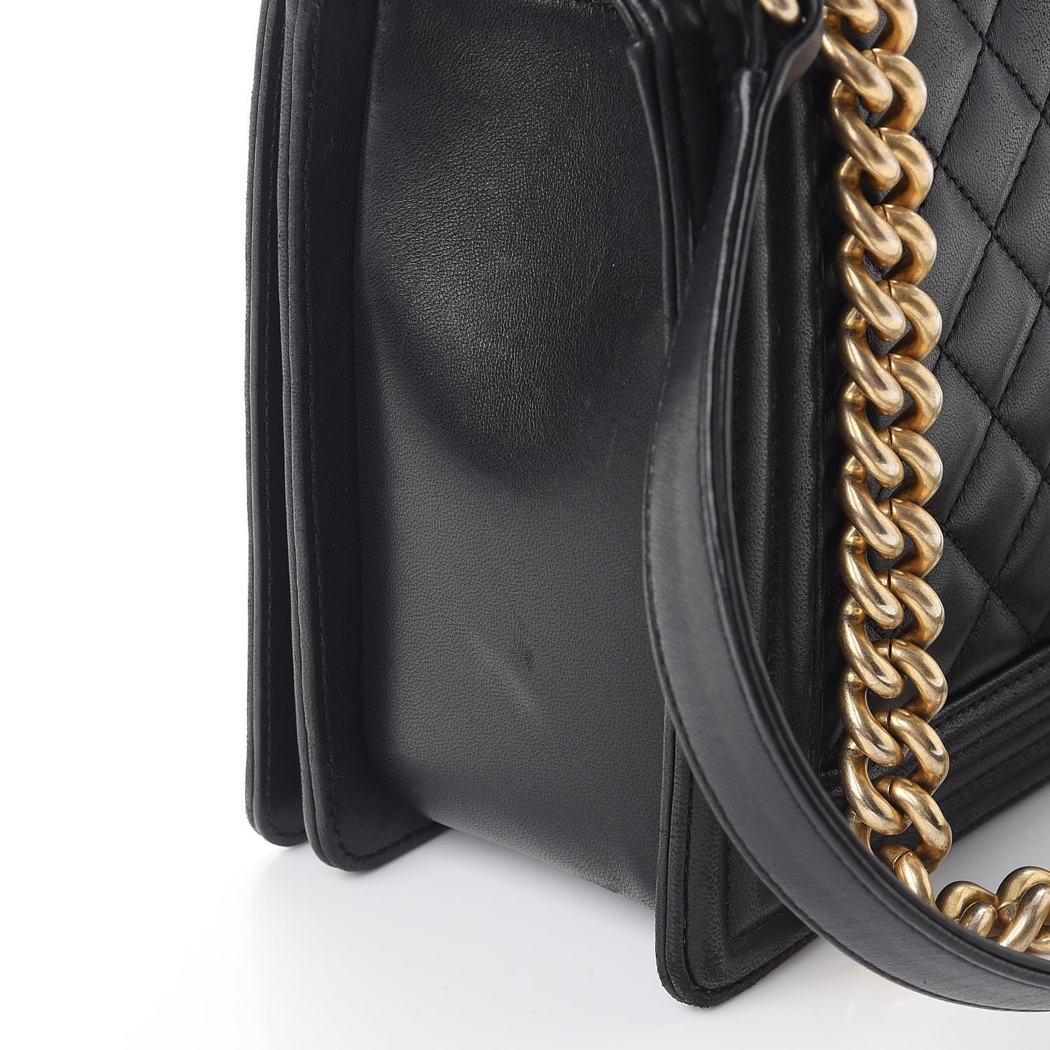 Chanel Lambskin Quilted New Medium Boy Flap Black 9 of 10
