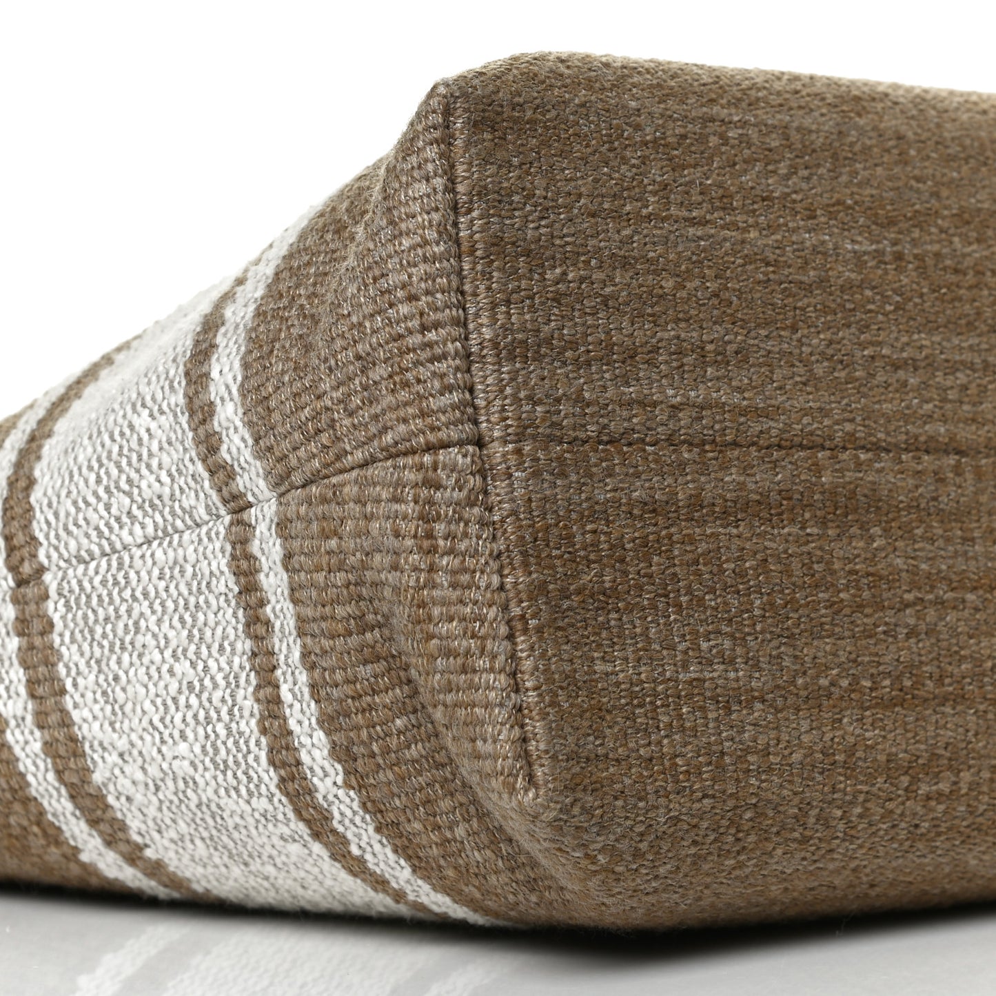 Textile Calfskin Horizontal Cabas Beige Tan