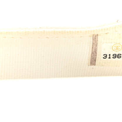 Chanel Shiny Caviar Quilted Chain Melody Belt Bag White 8 of 11