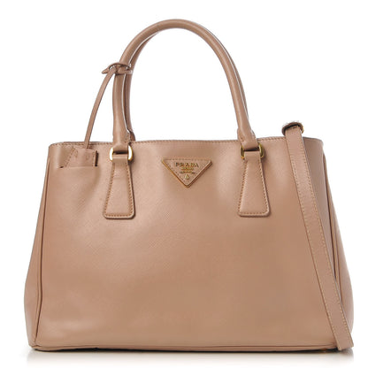 Prada Saffiano Small Galleria Double Zip Tote Cammeo 1 of 9