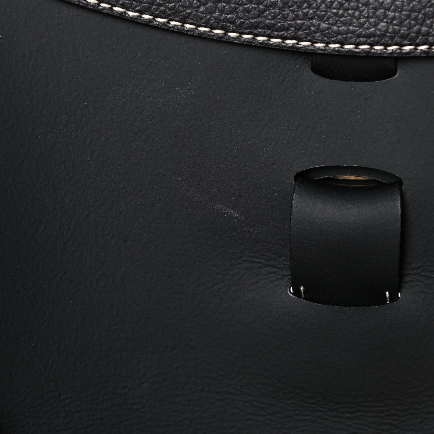 Grained Calfskin Darryl Belt Bag Black