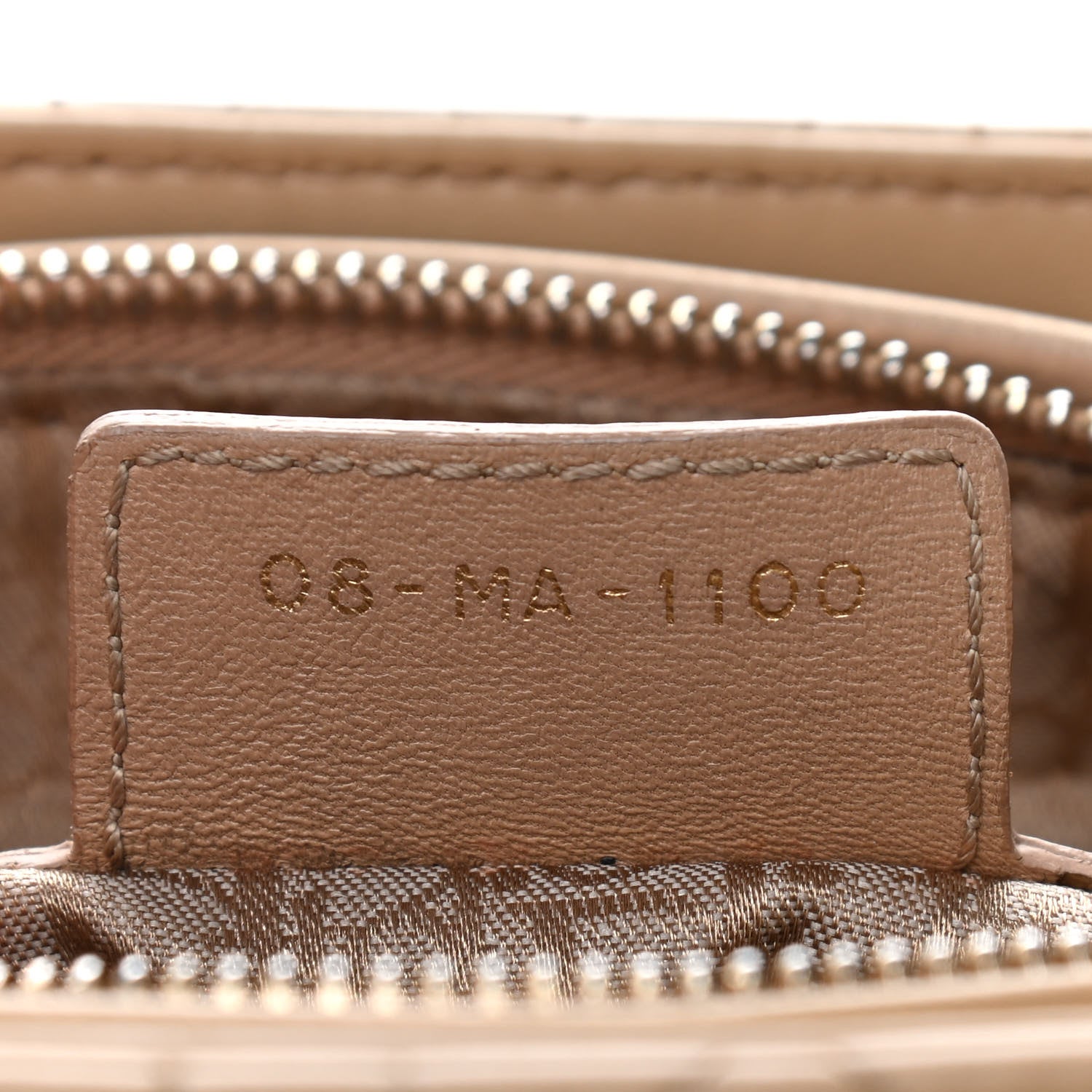 Christian Dior Lambskin Cannage Large Lady Dior Beige 8 of 12