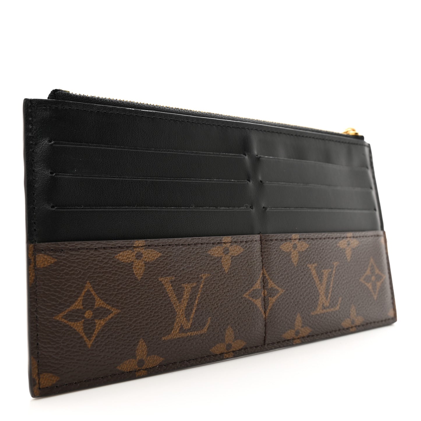 Monogram Slim Purse Black