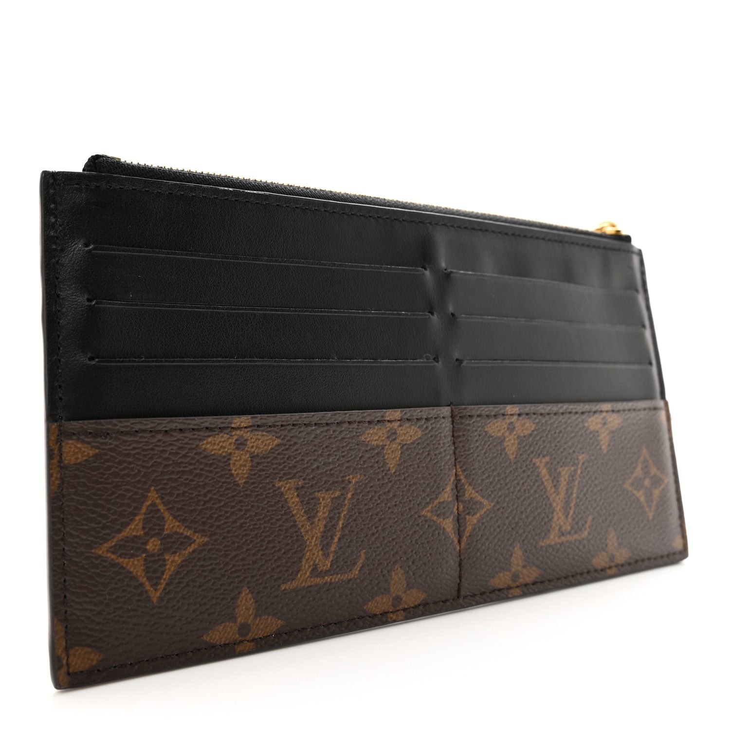 Louis Vuitton Monogram Slim Purse Black 3 of 7
