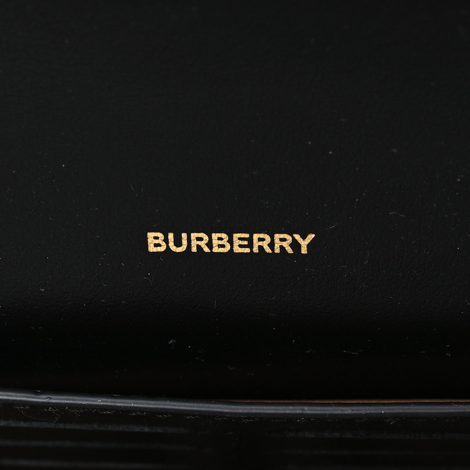 Burberry Calfskin Vintage Check Hannah Wallet with Detachable Strap Black 6 of 9