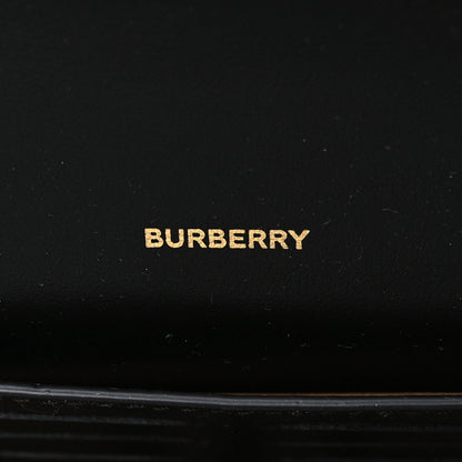 Burberry Calfskin Vintage Check Hannah Wallet with Detachable Strap Black 6 of 9
