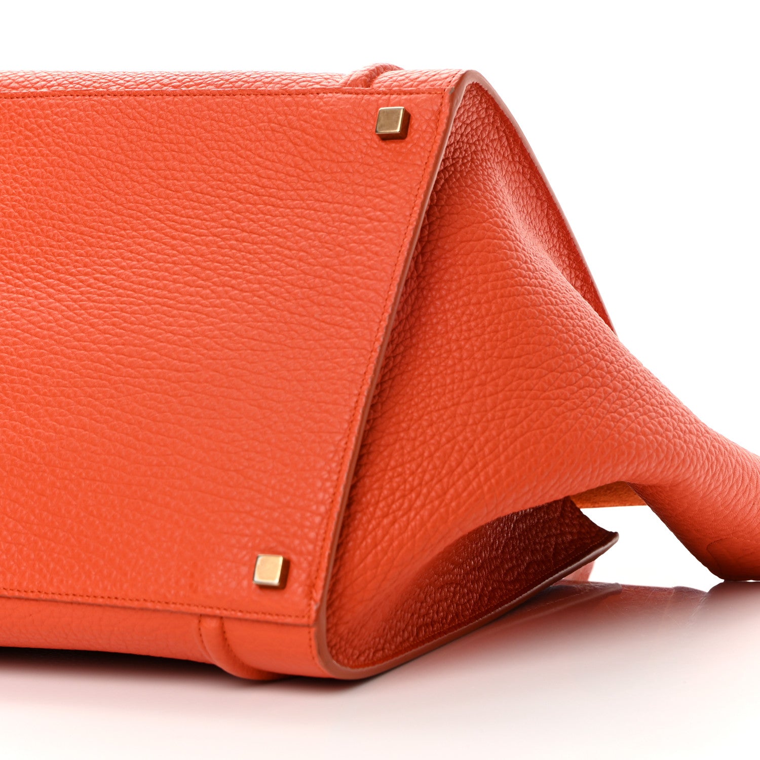 Celine Grained Calfskin Medium Phantom Luggage Burnt Orange 11 of 15
