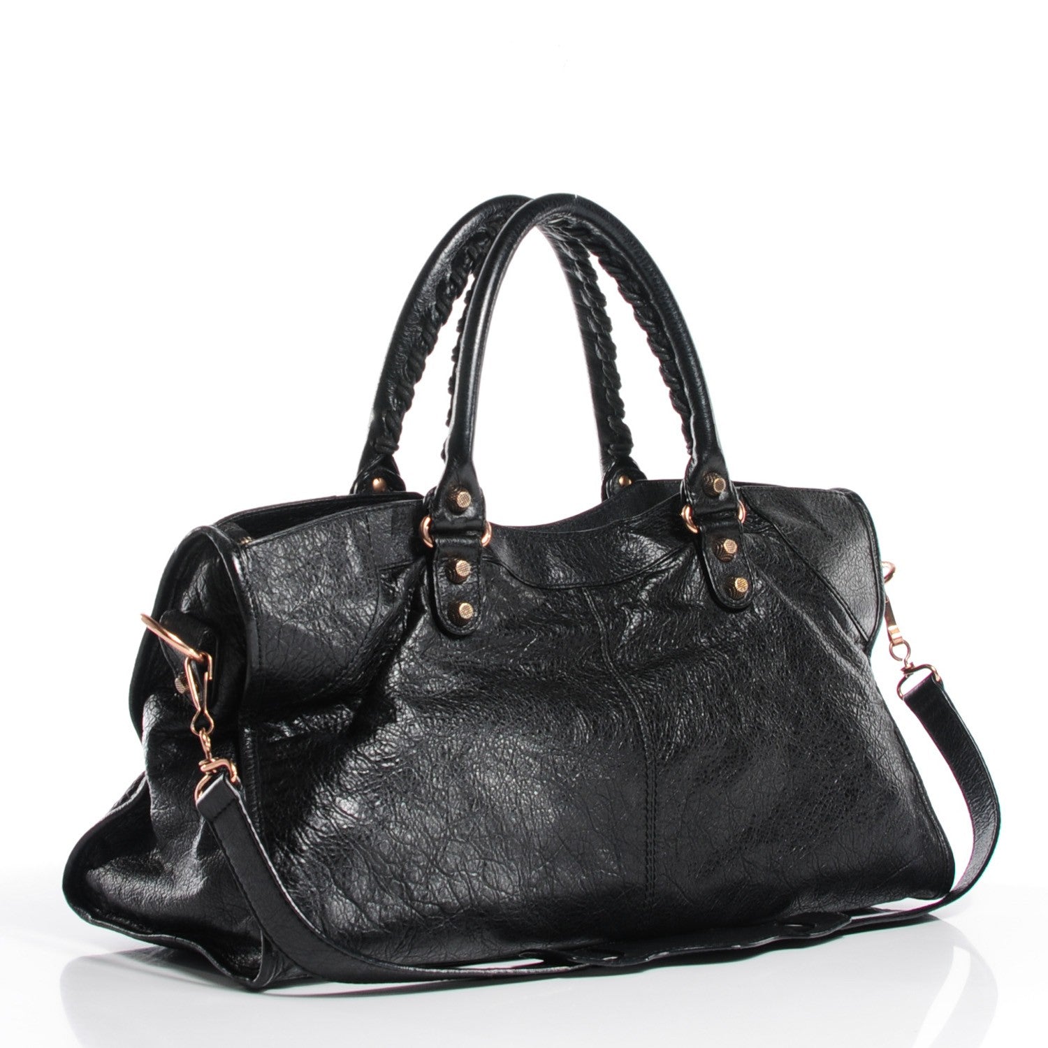 Balenciaga Agneau Giant 12 Rose Gold Hardware Part Time Black 8 of 14