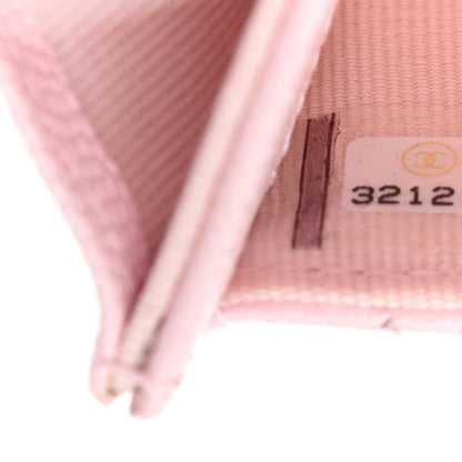 Chanel Caviar Quilted Flap Card Holder Wallet Light Pink 7 of 11