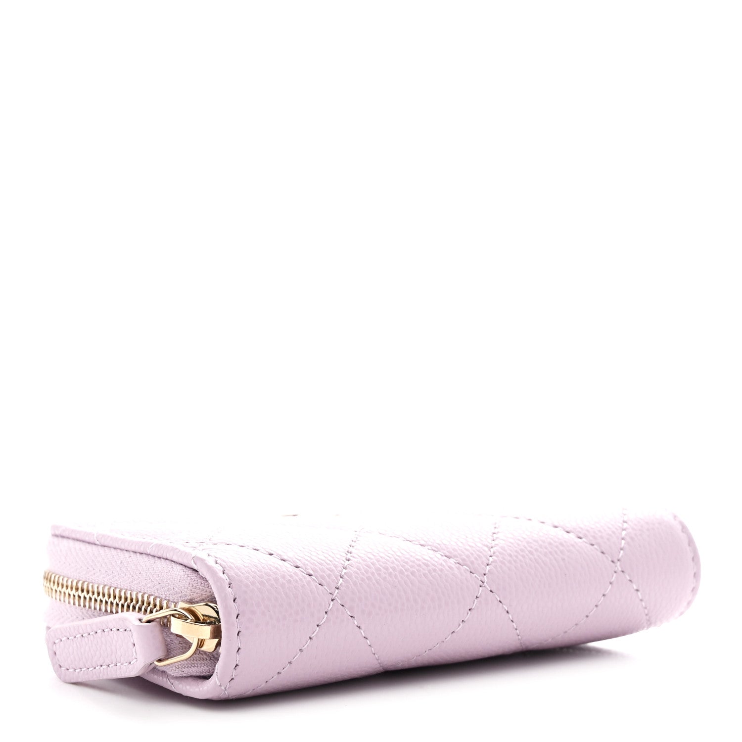 Chanel Caviar Quilted Zip Coin Purse Light Purple 4 of 8