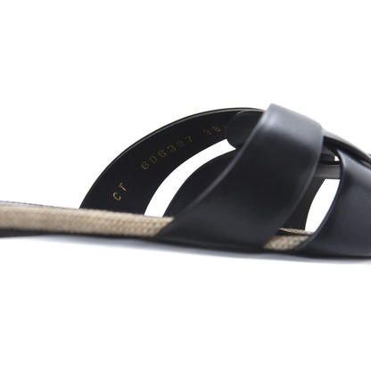 Saint Laurent Calfskin Nu Pied 05 Slide Sandals 38.5 Black 6 of 9