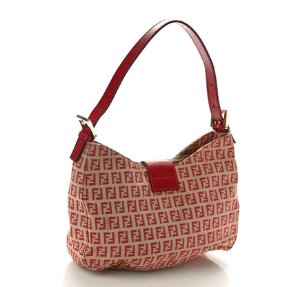 Fendi Zucchino Hobo Red 2 of 9