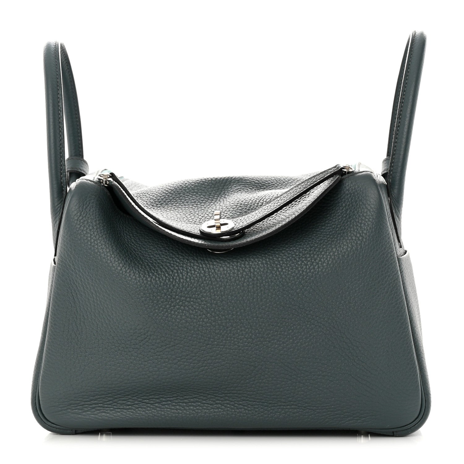 Hermes Taurillon Clemence Lindy 30 Bleu Orage 1 of 12