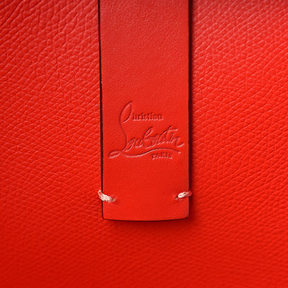 Christian Louboutin Calfskin PVC Love Spikes East West Cabata Tote Red 9 of 19