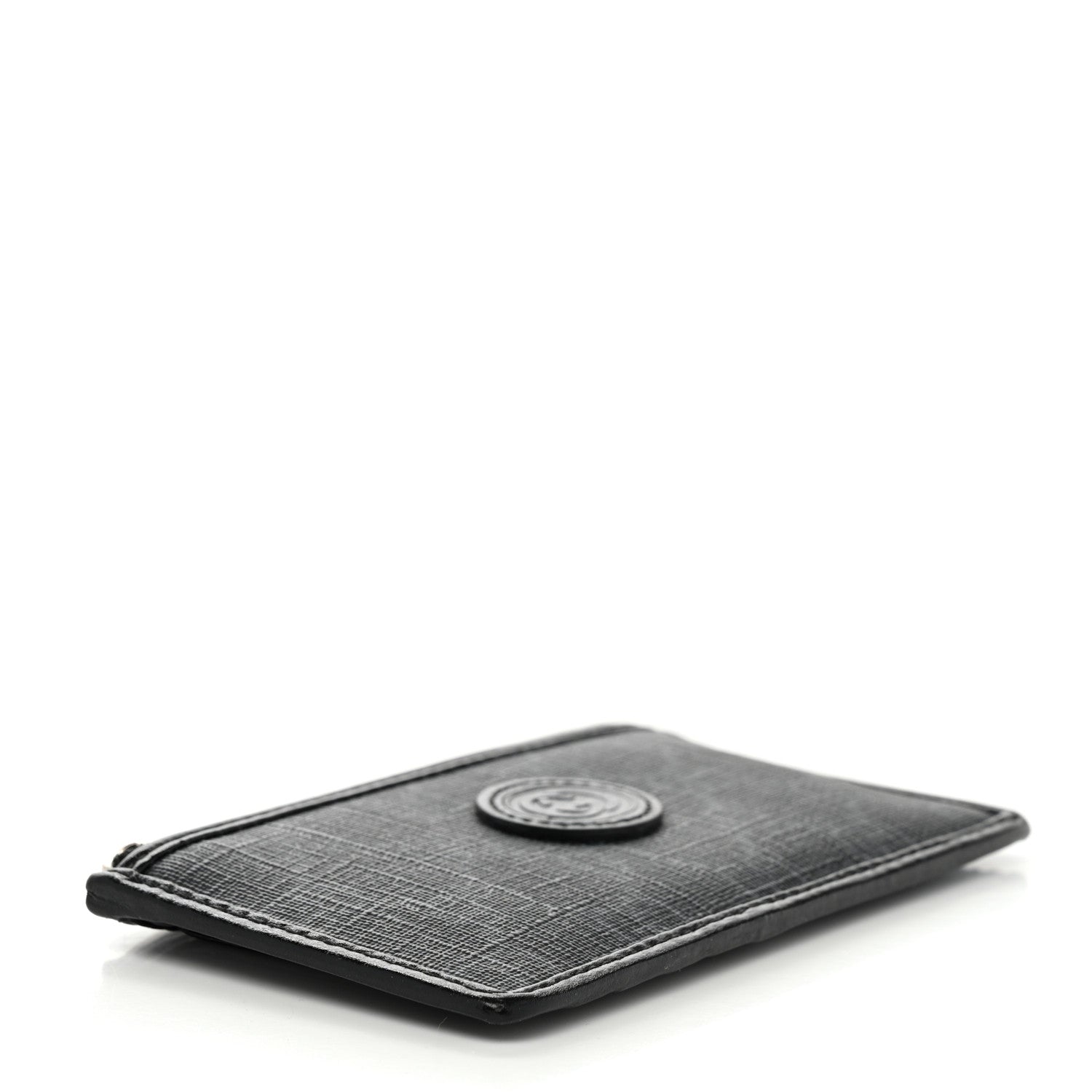 Gucci GG Supreme Monogram Azalea Calfskin Retro Interlocking G Coin Case Card Holder Black 4 of 8