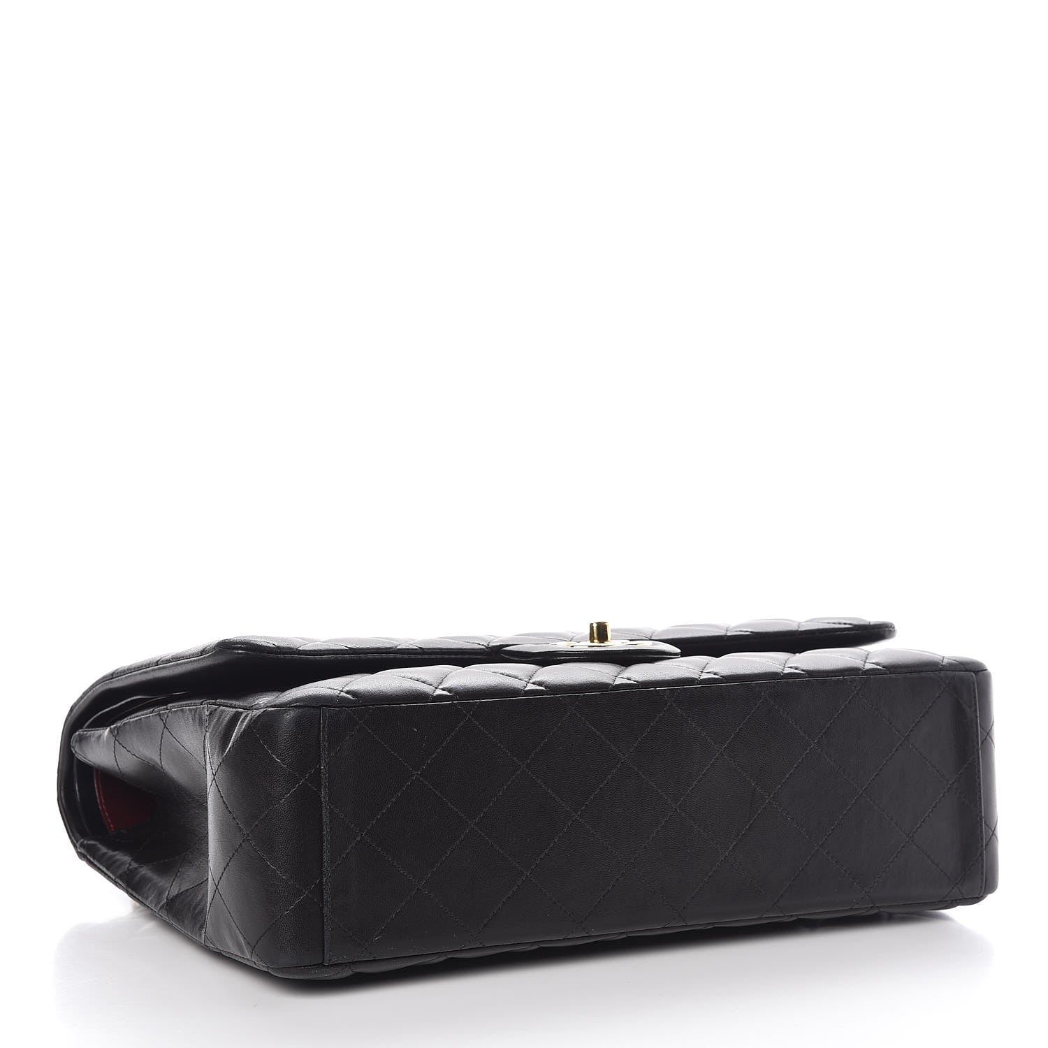 Chanel Lambskin Quilted Maxi Double Flap Black 4 of 12